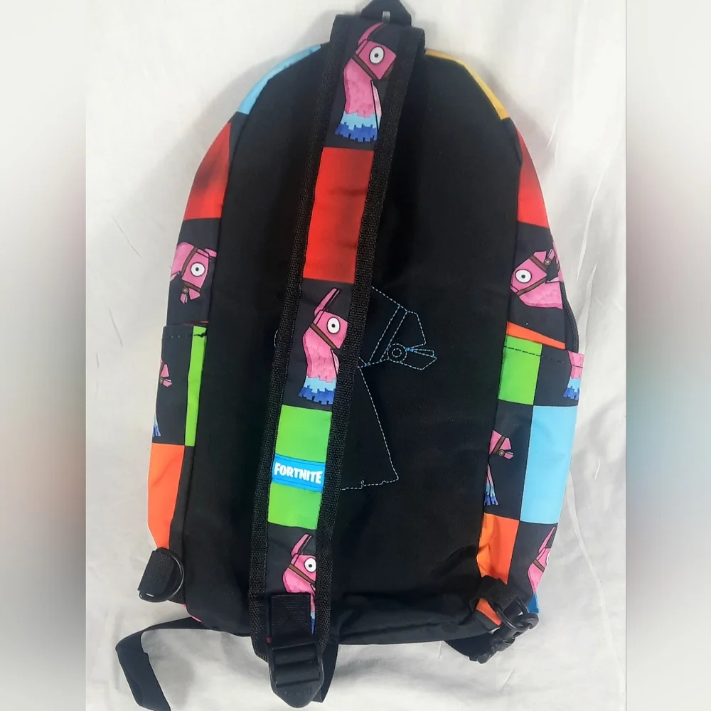 Fortnite Amplify Loot Llama Rainbow Checkered Sling Mini Sling Backpack Single